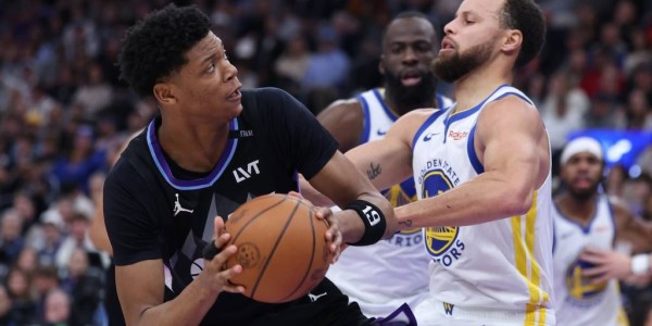 库里27分马尔卡宁18分 勇士大胜爵士